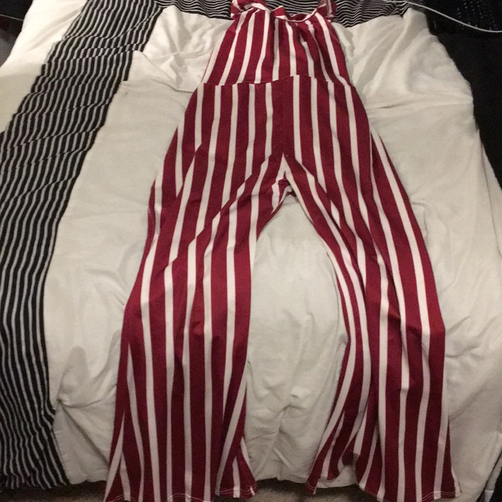 Red and white jumper